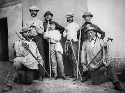 La spedizione del Principe Arturo al Monte Bianco, c.1865 da English Photographer